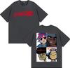 2026 Gorillaz Band Face Art Pattern TShirt for Unisex and Women  Retro Cartoon ShortSleeved Fashion Casual TShirt