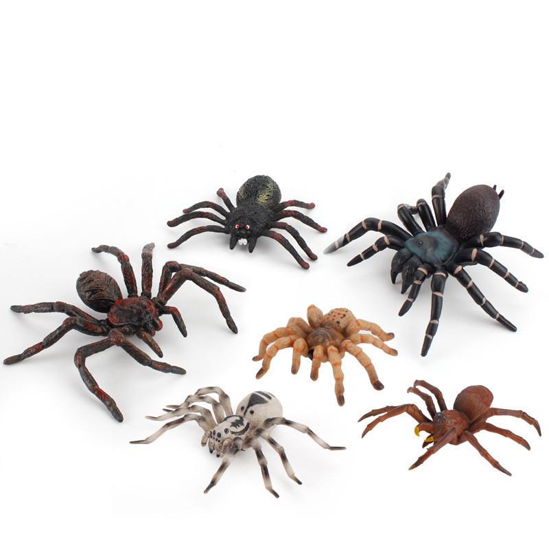 Simulation Animal Scale Ratio Model 10cm Large Fake Spider Tarantula Black Spider Fun Halloween Prank Horror Props Children Novelty Toy