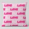 Pattern Valentines Day Cushion Cover Short Plush Cushion Cover Double Sided Print Washable Sofa Pillowcase Home Decor Gift