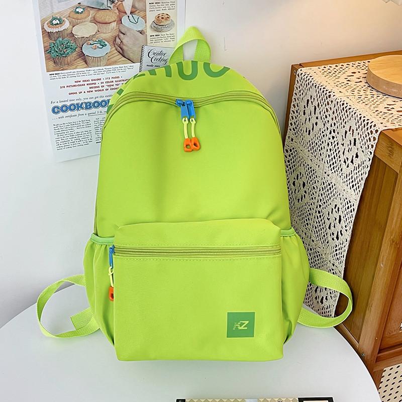 New Fashion Color Block Cute Backpack For Teens Lightweight And Stylish Shoulder Bag With High Color Value