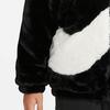 Nike Veste Enfants Imprimée Grand Logo Fermeture Éclair Col Montant Chaud Vestes Enfants Noir DV6207-010