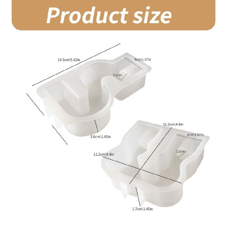 Silicone Candle Base Moulds Candle Stand Molds S/U Shape Craft Molds Flexible Silicone Molds Silicone Handmade Supplies