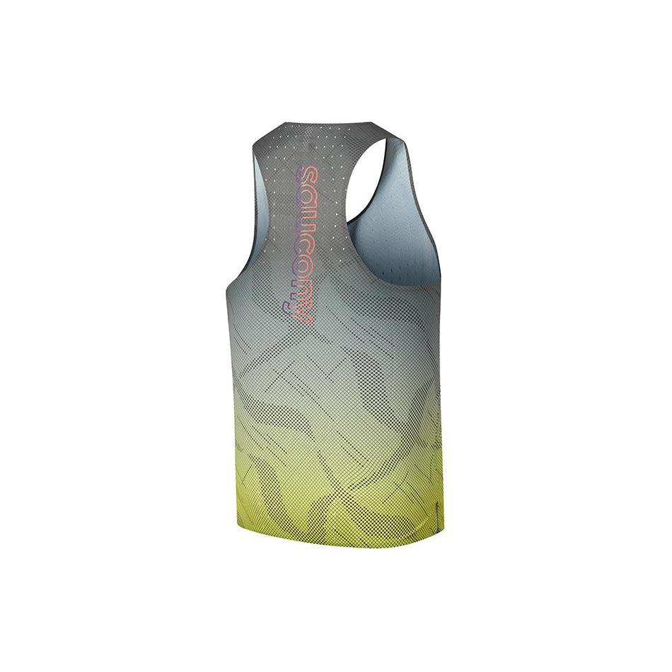 SAUCONY Running Tank Top Men's Green Sole SC2249009A-PR113