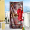 Victory Celebration Moment Beach Towel Quick-Dry Soft Microfiber Comfortable Lightweight
