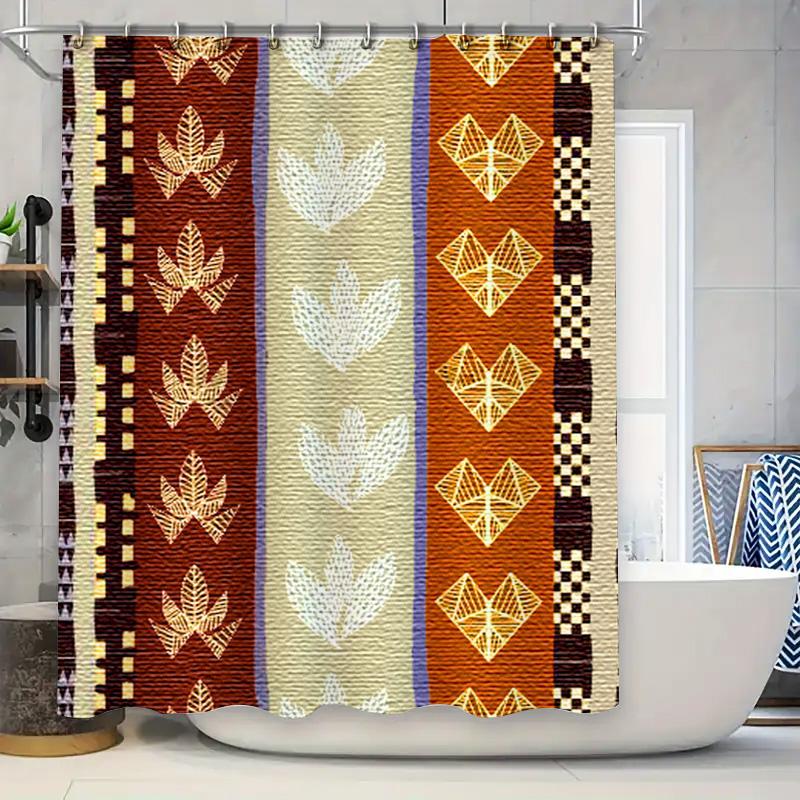 

City Lights Cat Shower Curtain Retro Art Decoration For Bathroom Bright Colors Modern Design Polyester Material For Easy Cleanin W60H190(CM)-1 Pcs