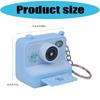 Imitation Camera Shape Keychain Decoration with Press Play Sound and Auto Glowing LED Nighttime Visibility Enhancer