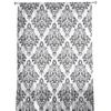Black And White Baroque Flower Vine Abstract Tulle Sheer Window Curtains for Living Room Bedroom Voile Organza Curtains Drapes