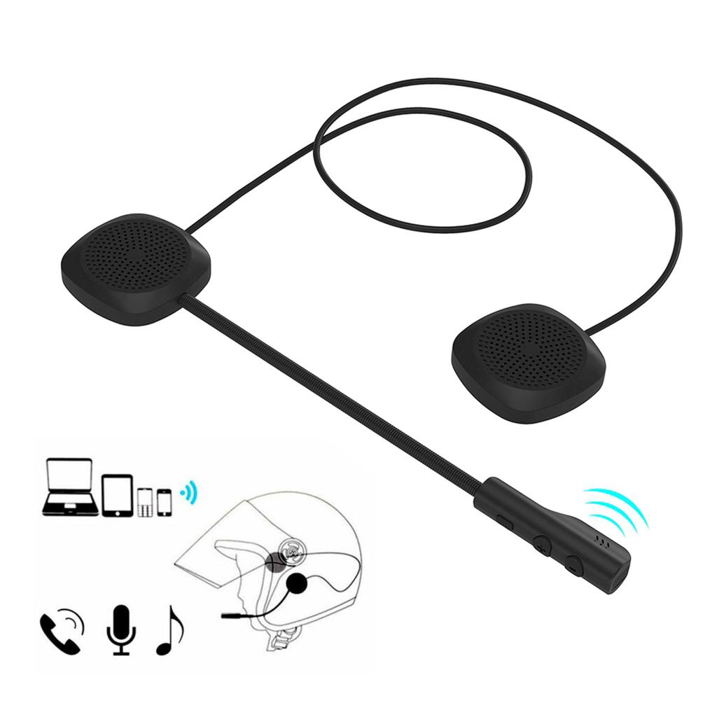 MH04 5.0 Speakers Handsfree Motorcycle Helmet Bluetooth Headset Stereo Music Call Earphone