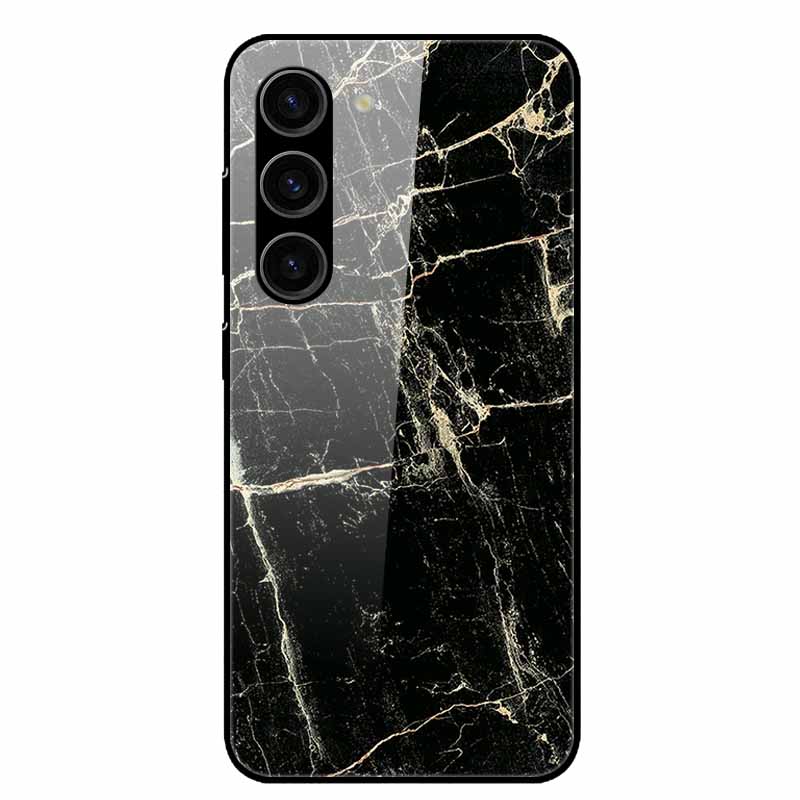 For Samsung Galaxy S25 Plus Case Tempered Glass Hard Phone Cover for Samsung S25 Ultra 5G Back Cases for GalaxyS25 S 25 S25Plus
