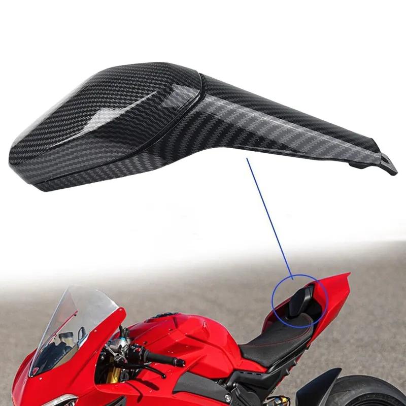 1 шт. Для Ducati Panigale V4 S V2 Streetfighter Мотоцикл Задний обтекатель Одиночное сиденье Задняя крышка Углеродное волокно Черная декоративная крышка