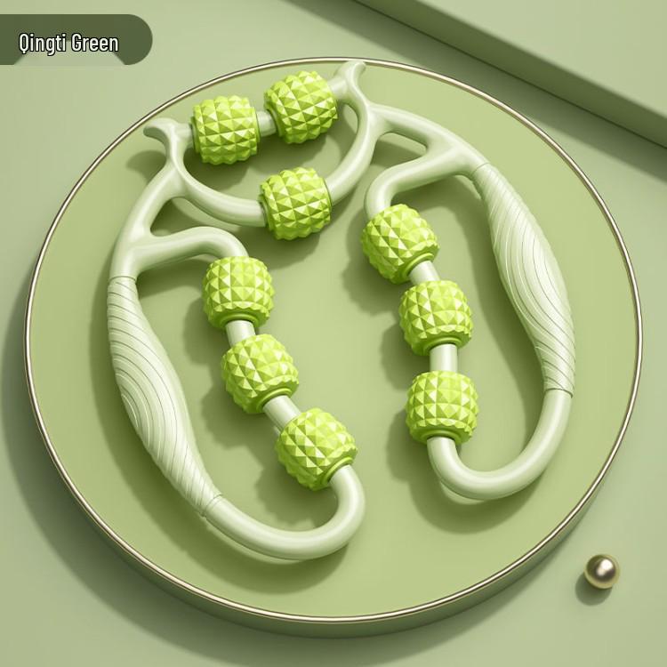 Nine-Wheel Ring Leg Massager & Calf Roller Clamp