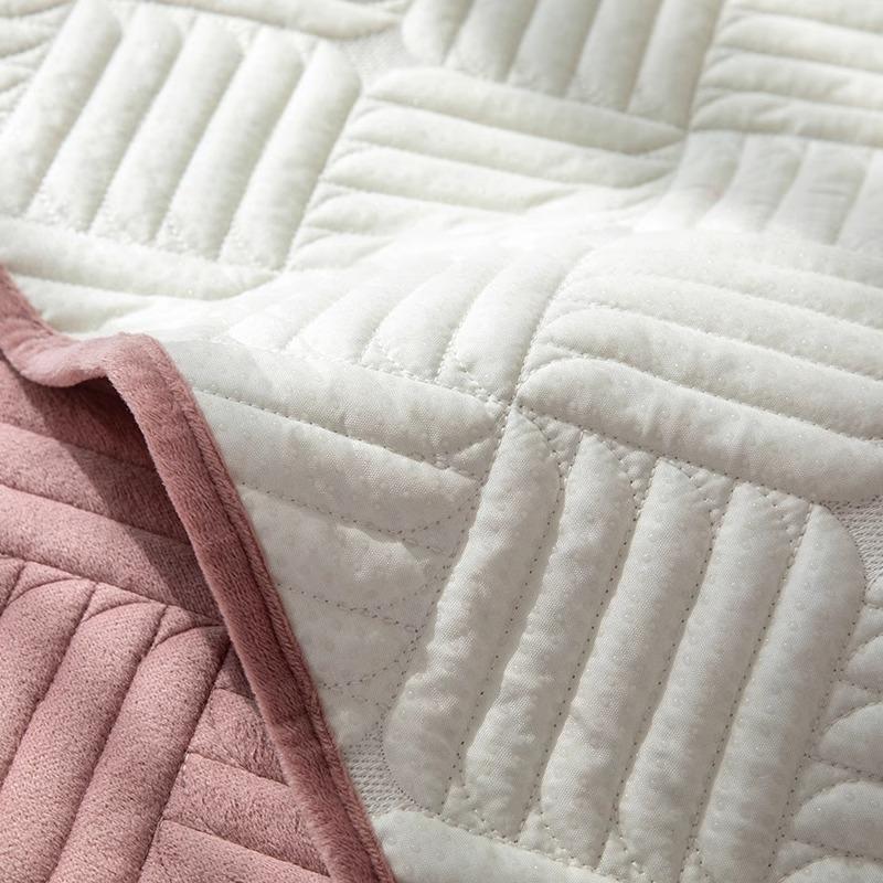 Simple Modern Sofa Cushion Plush Embroidery Winter Non-slip Fabric Seat Cushion Nordic Four-season Universal Sofa Cover Towel