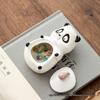 Ceramic Cartoon Panda & Pig Incense Holder: Cute Tea Pet, Jewelry Box, Dish, Chopstick Rest, Home Ornament
