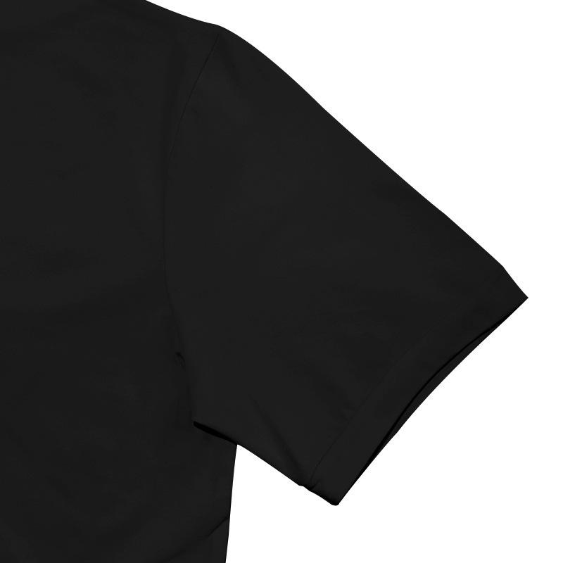 2024 Summer Men's Solid Color Short-Sleeve High-Neck T-Shirt