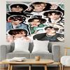 1PC Seven-teen Group  K-pop music group Tapestry Accessories for Bedroom,Livingroom, dormitory Room Wall Decor Fan Birthday Gifts