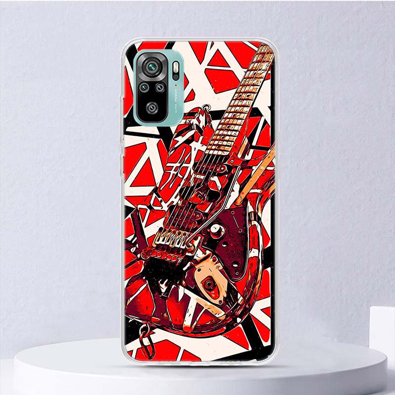 

Eddie Van Halen Graphic Guitar Soft Case For Xiaomi Redmi Note 14 13 12S 11S 10S 12 Pro Plus Phone Cover 11 10 11E 11T Note14 Sh Redmi Note 13 Pro 5G