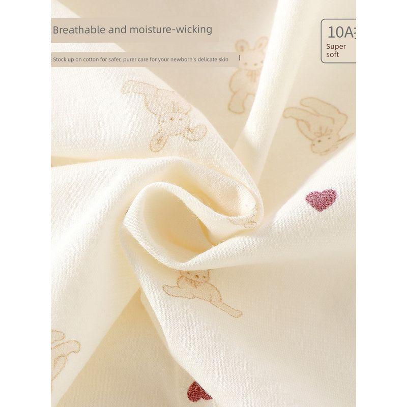 Summer Pure Cotton Baby Jumpsuit, Soft Pajamas, Newborn Class a Clothing, Baby Seamless Short-Sleeved Jumpsuit 0