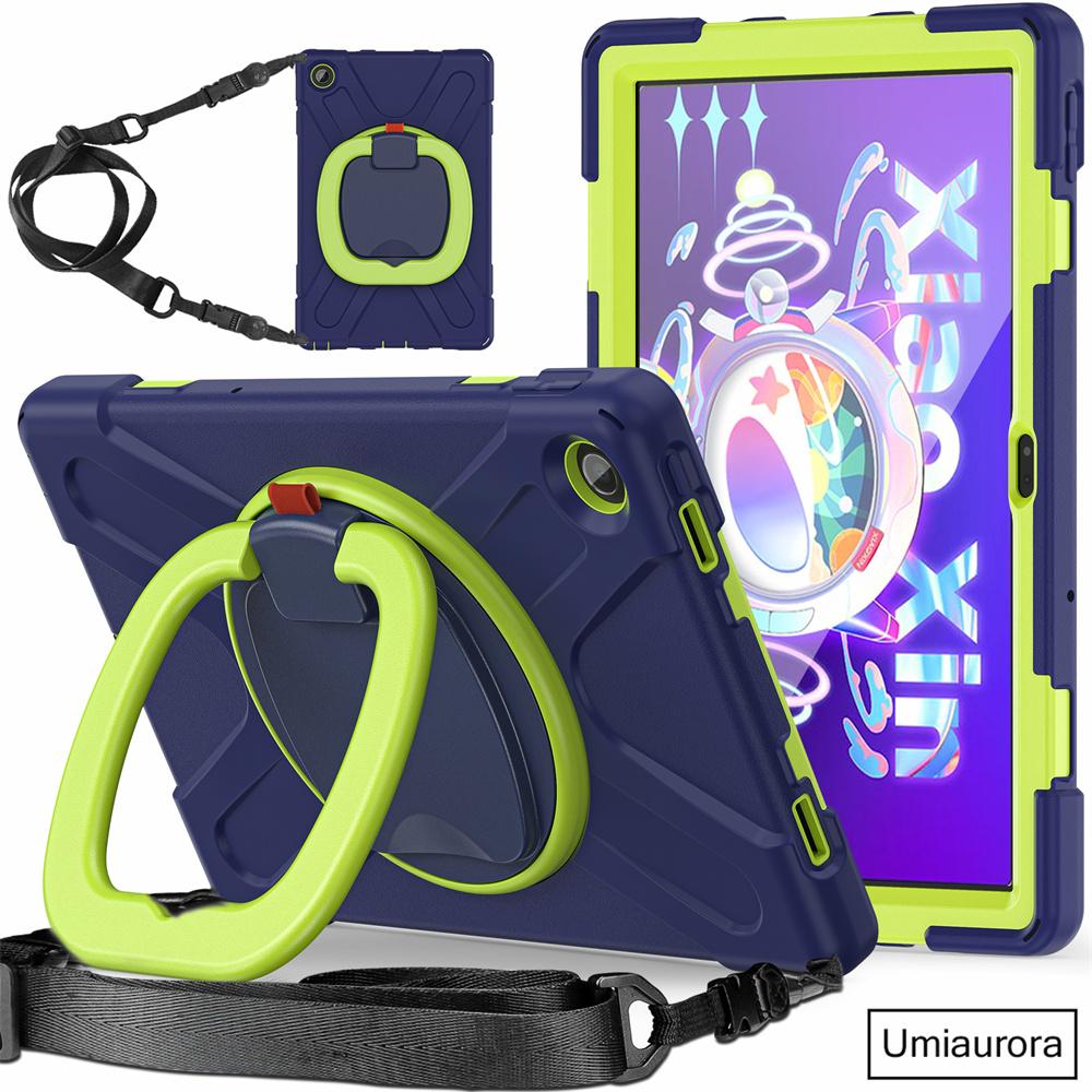 For Lenovo Tab M10 Plus TB-X606F 10.6 TB128FU 3rd 10.1 Inch TB328FU TB-X306F Shockproof Tablet Case Hand Ring Stand Rugged Funda