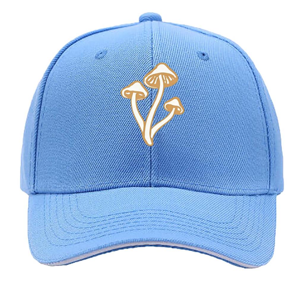 Breathable Mushroom Baseball Cap Adjustable Golf Hat for Unisex and Women YK Couple Dad Hats Unisex S Sandwich Baseball Cap
