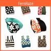 Retro Knitted Tote Bag With Striking Color Combination For Women