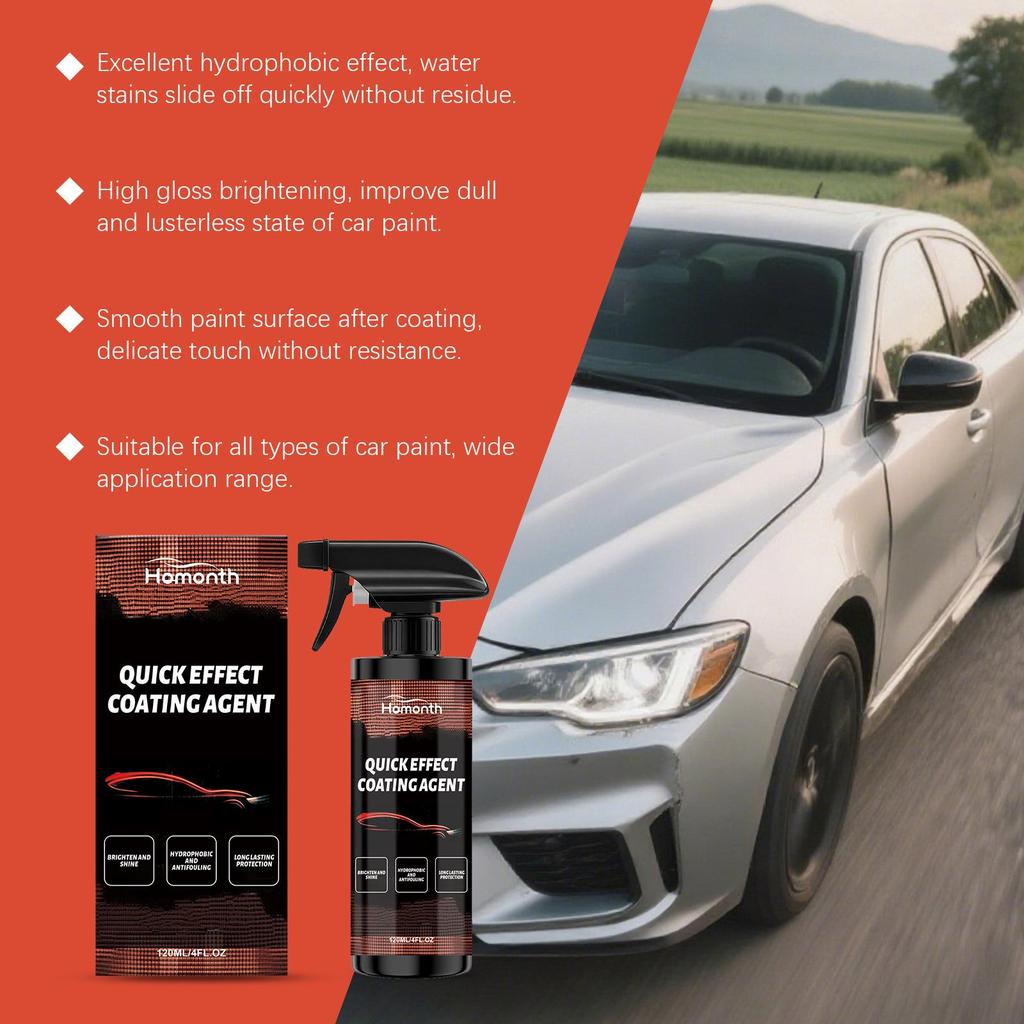 HOMONTH Car Coating Spray: Surface Paint Protection & Brightening Solution.