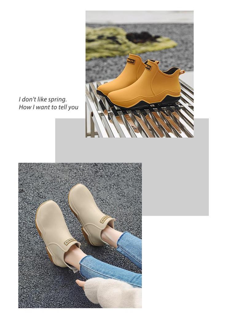 Men's & Women's Trendy Waterproof Rain Boots - Short, Lightweight, Outdoor, Off-Road & Kitchen Use