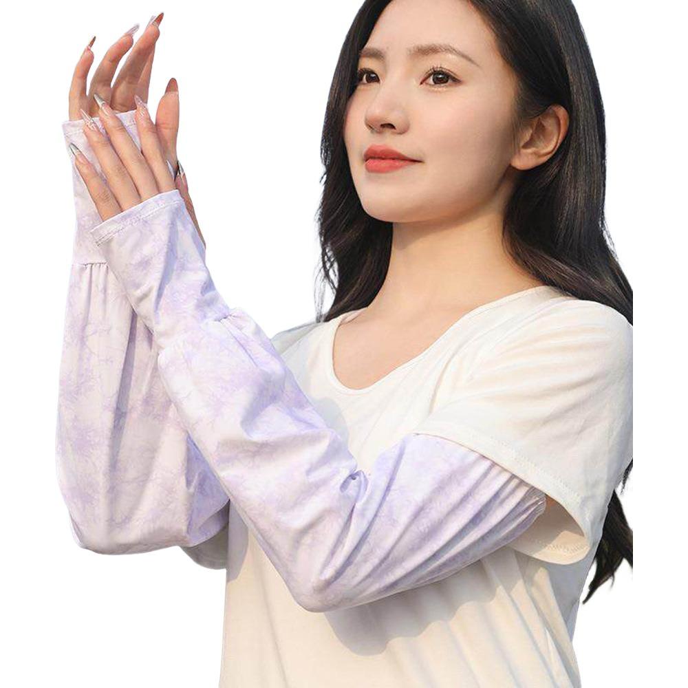 Sun Protection Ice Anti-sunburn Sleeve UV Solar Driving Sleeve Fashion Cycling Sleeves