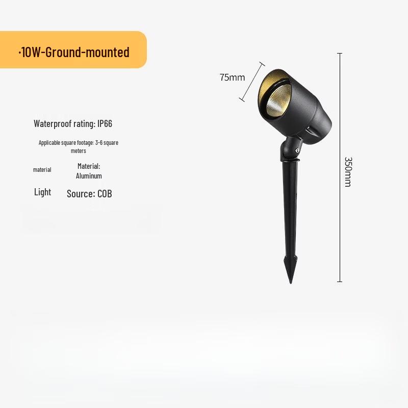 Outdoor Ground-Spike Landscape Tree Spotlight