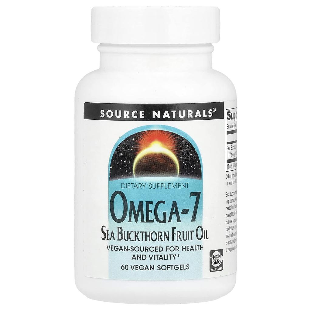 Omega 7, Sea Buckthorn Berry Oil, Veggie Softgels 60
