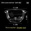ZISIZ Disposable Hard Plastic Crystal Bowls