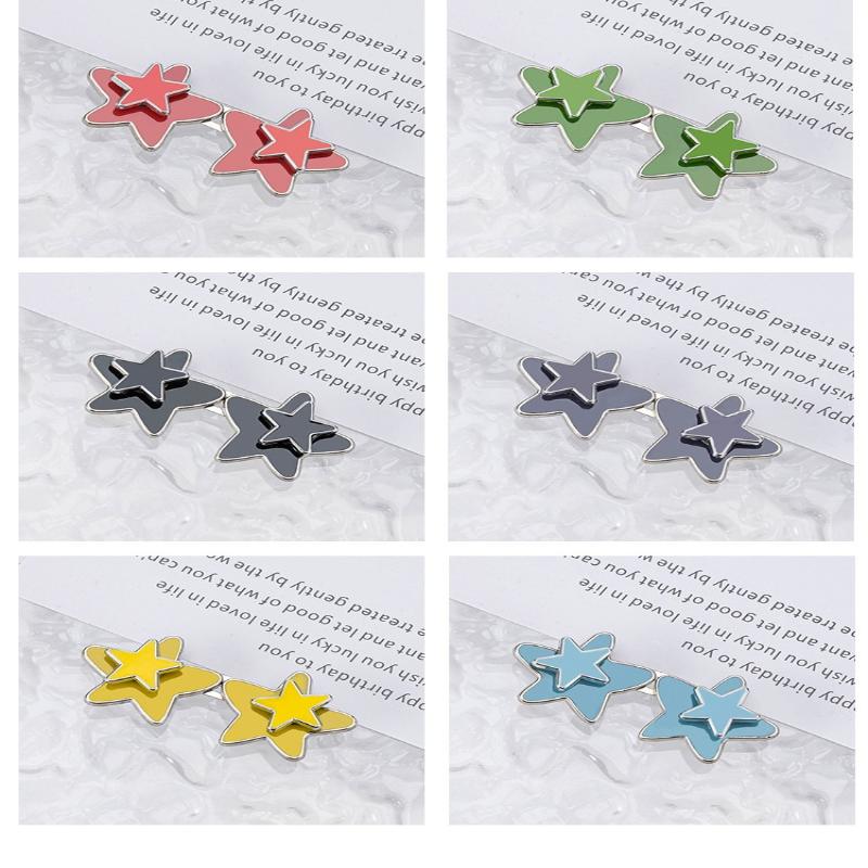 1 Pair Women Adjustable Metal Star Belt Seamless Invisible Waistband Buckle Jean Waist Tightening Tool No Sewing Required