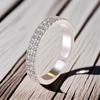 Inlaid Cubic Zirconia Wheel of Fortune Adjustable Ring - Elegant Jewelry for Women
