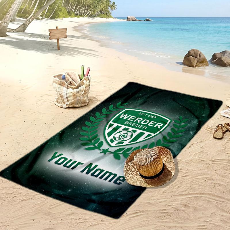 Πετσετα Παραλιας Werder Bremen FC Εξατομικευμενη Εκτυπωση Λογκο Ποδοσφαιρου Υποστηριξη Προσαρμοσμενο Ονομα Κειμενο Απορροφητικη Πετσετα Για Αθλητισμο Ταξιδι Ειδικο Δωρο