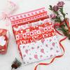 Valentine's Day Cotton Fabric Squares 20x20 Inch, 8PCS Valentine Fabric Heart Print Red Pink Patchwork Sewing for DIY Crafts Supplies, Gift Wrap for