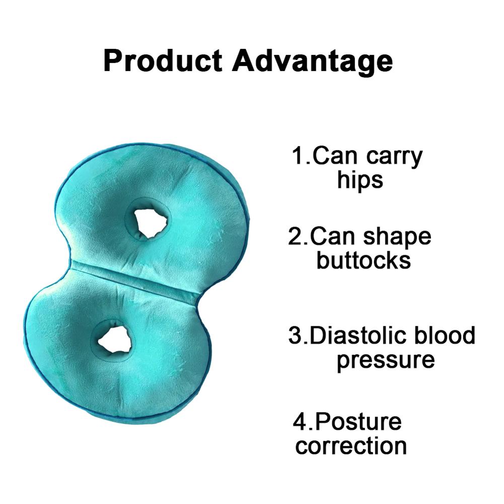 Multifunctional Seat Cushion Dual Comfort Memory Foam of Hip Lift Sitting Cushion Beautiful Butt Seat Cushion for Home Pressure