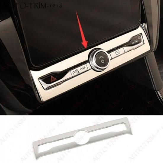 Silver Steel Volume Switch Button Panel Cover Trim For Ford Explorer -