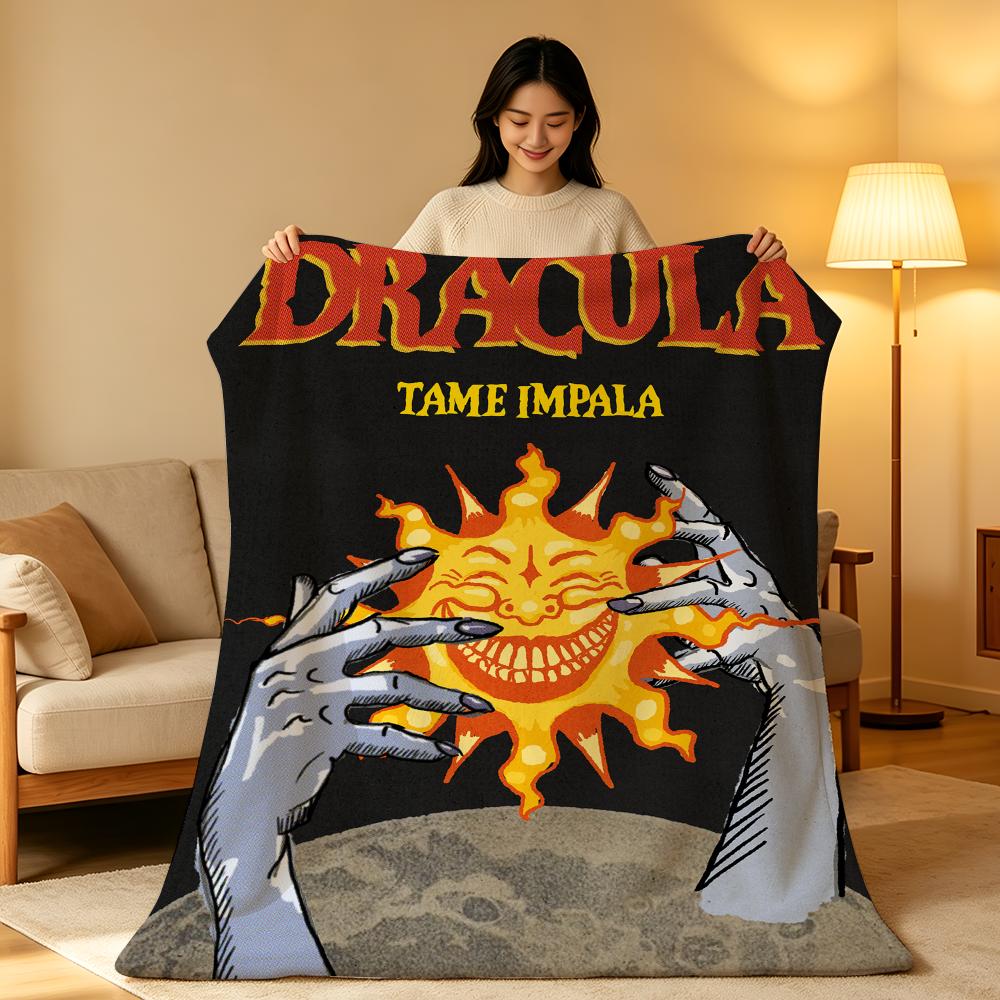 Band T-Tame.I-Impala Throw High-Density Short Plush Blanket Soft Skin-Friendly For Sofa Nap Air-Conditioned Room