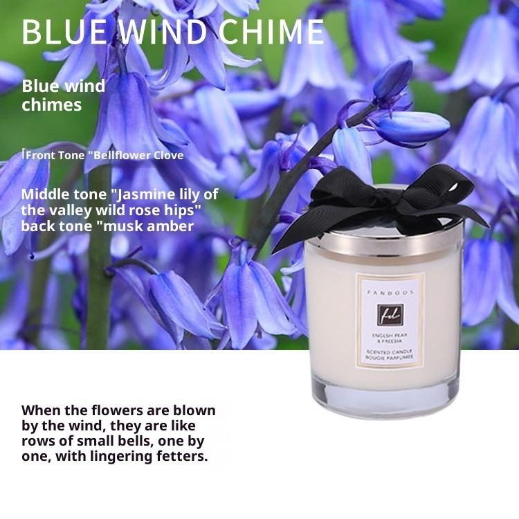 Scented Candles British Pear Blue Wind Chimes Scented Candle Cup Ornament