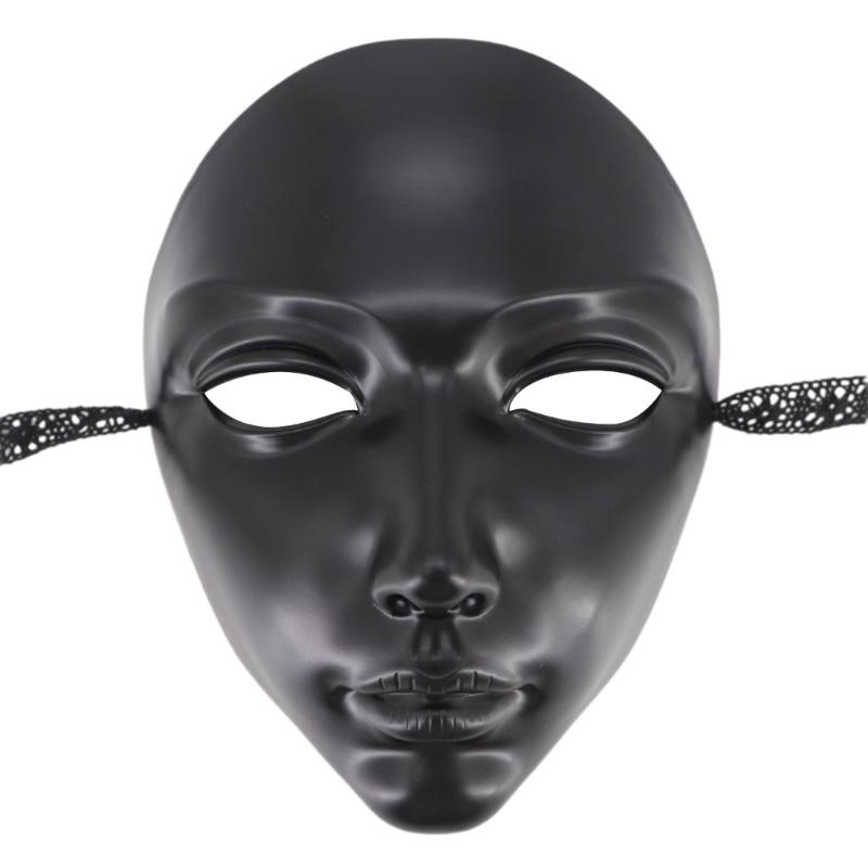 Atmungsaktive Halloween-Maske Bequeme Party-Kleidung Stilvolle Schwarze Gesichts-Requisiten Für Kostümbälle Und Thematische Veranstaltungen