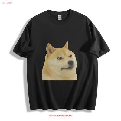 Angry Doge T Shirt Bold Meme Vintage Washed Casual Streetwear Stylish Homme Versatile Top For Everyday Wear Breathable Unisex