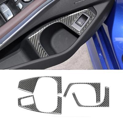 Karbon Fiber Araba Cam Kaldırma Anahtarı Paneli Dekorasyon Kapağı Trim Sticker Çıkartması BMW G20 G28 3 Serisi - Araba Aksesuarları
