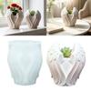 Resin and Cement Pot Casting Form, Angel Wing Flower Pot Profile with Flexible Body for Plaster Projects and Tabletop Display Use Indoors