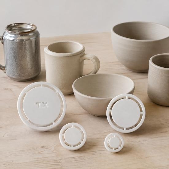 Ceramic Shaping Mold 5PCS Pottery Foot Ring Tool, Reusable ABS DIY Clay Molder, Studio Equipment Handmade Base Alignment for Consistent Bowls And