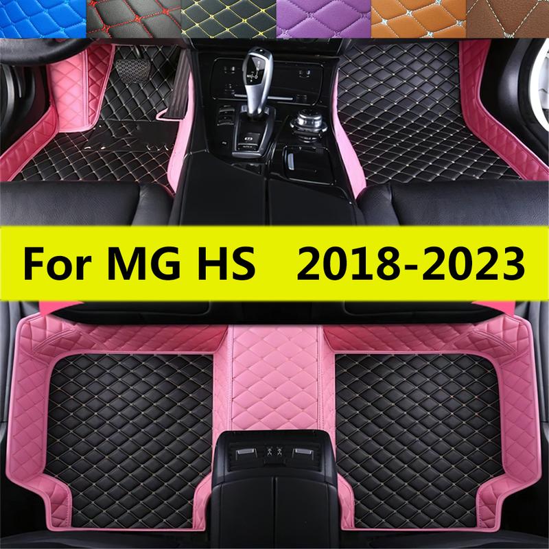 Car Floor Mats Fit For MG HS      2018 Auto Interior Accessories Carpets Waterproof PU Leather Foot Pads