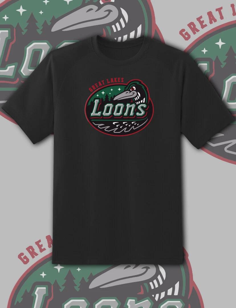 Great Lakes Loons Milb Team Logo Milb T Shirt Youth M - Adult 6XL Fast Ship! M