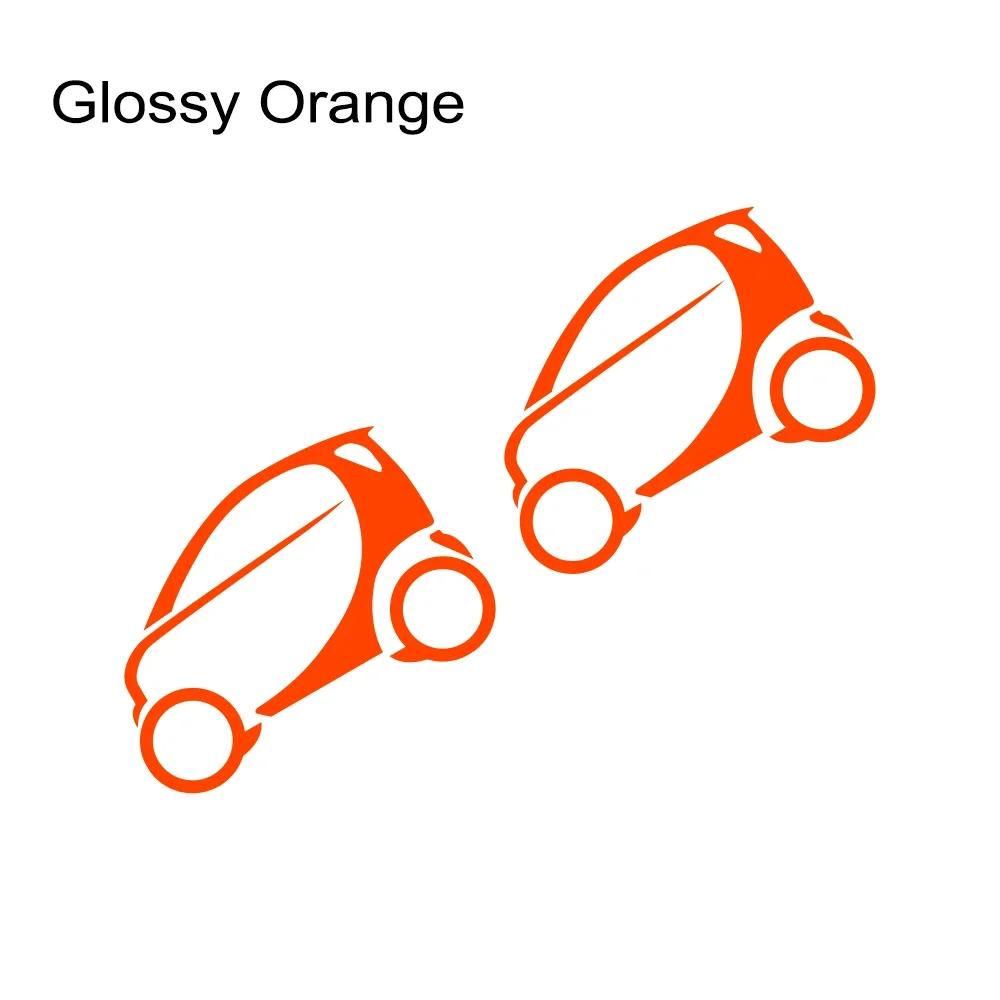 

2PCS Car Sticker Universal Door Rearview Mirror Decal Decoration Waterproof For Benz Smart 451 453 Fortwo Forfour Accessories 3.5x2.2cm