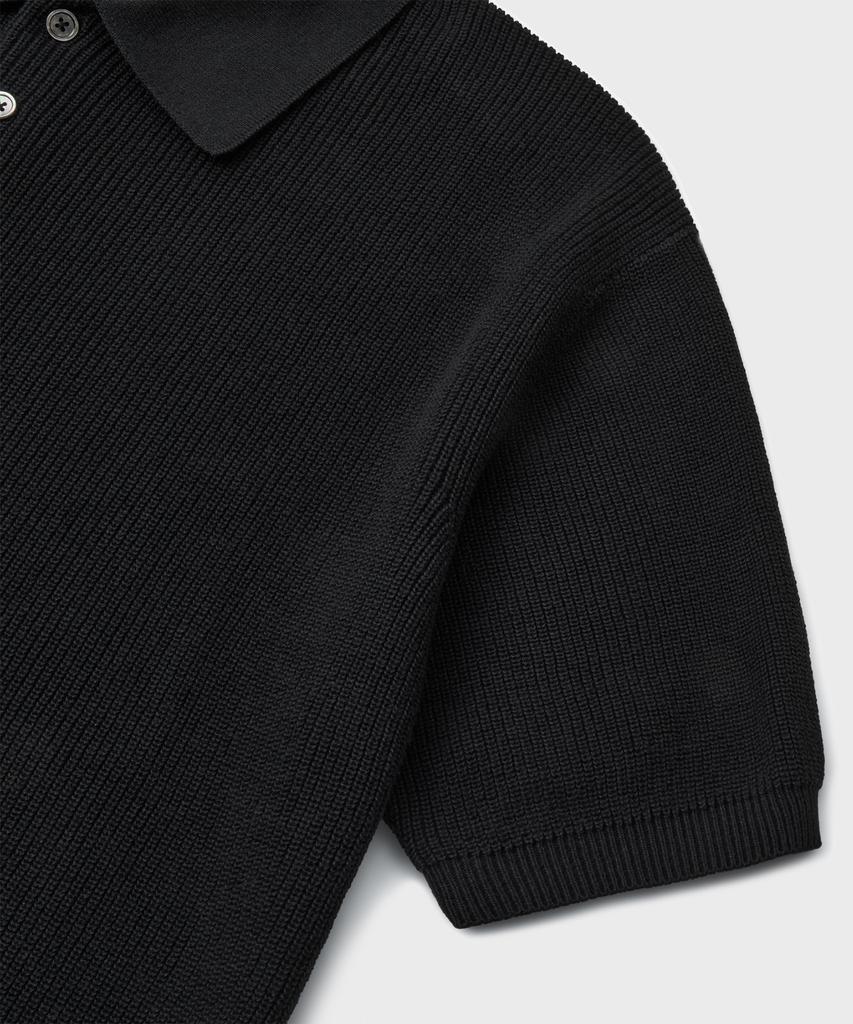 Beulaendideu Hard Twist Resort Polo Knit [Black]