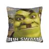 Federa Cuscino Stampata Meme Divertente di S-Shrek Copricuscino per Cuscino da Lancio Decorazioni per la Casa Y2K Con Cerniera Varie Misure