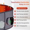 Cordless Heating Pad with Massager for Lower Back Pain Relief,Portable 65 Inch(about 165.1 cm)Wearable Wrap 3 Vibration and 3 Heating levels,For