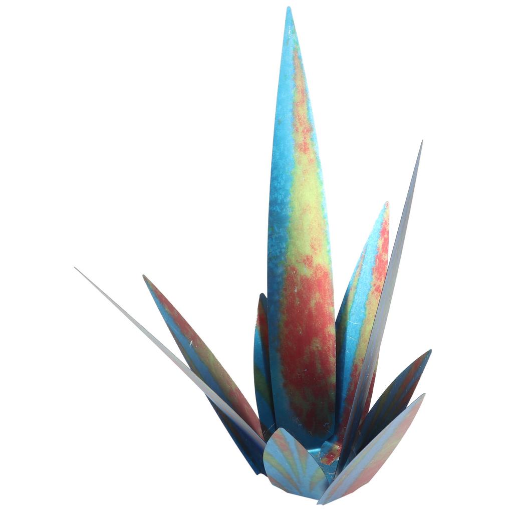 Tequila Sculpture Iron Plant Decor Metallic Luster Home Decoration for Patio Garden